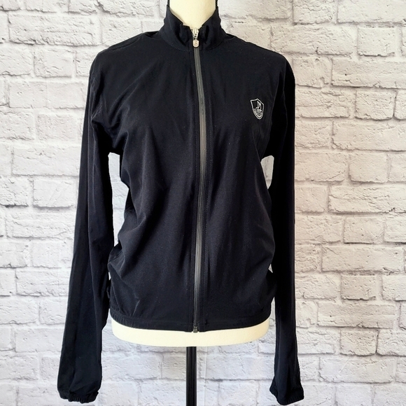 Campagnolo black rain proof cycling zipper closure windbreaker jacket size S - Picture 3 of 13